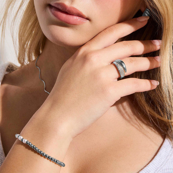 Pavé Crystal Wrap Ring