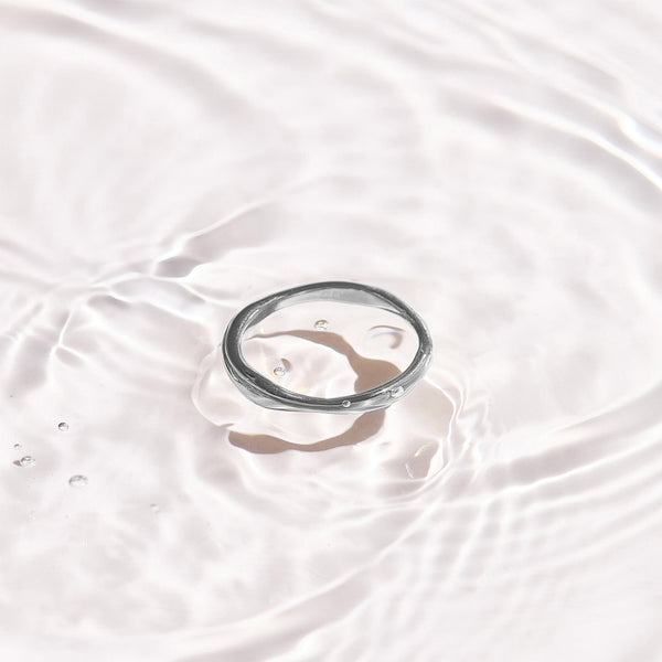 Smooth Wave Band Ring
