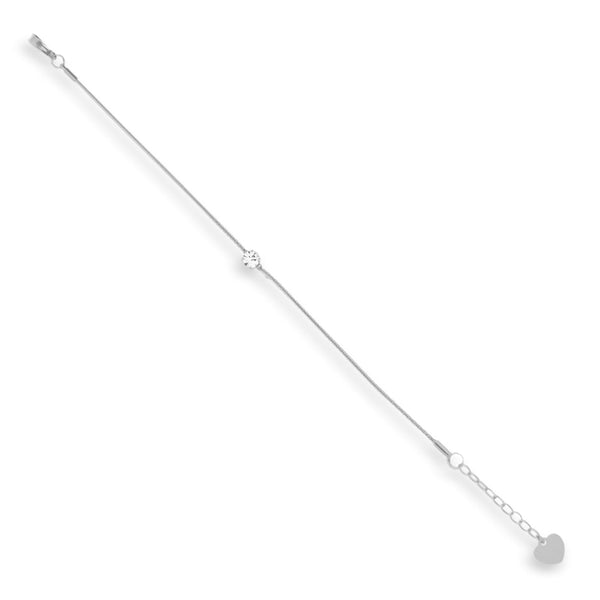 Dainty Crystal Charm Bracelet