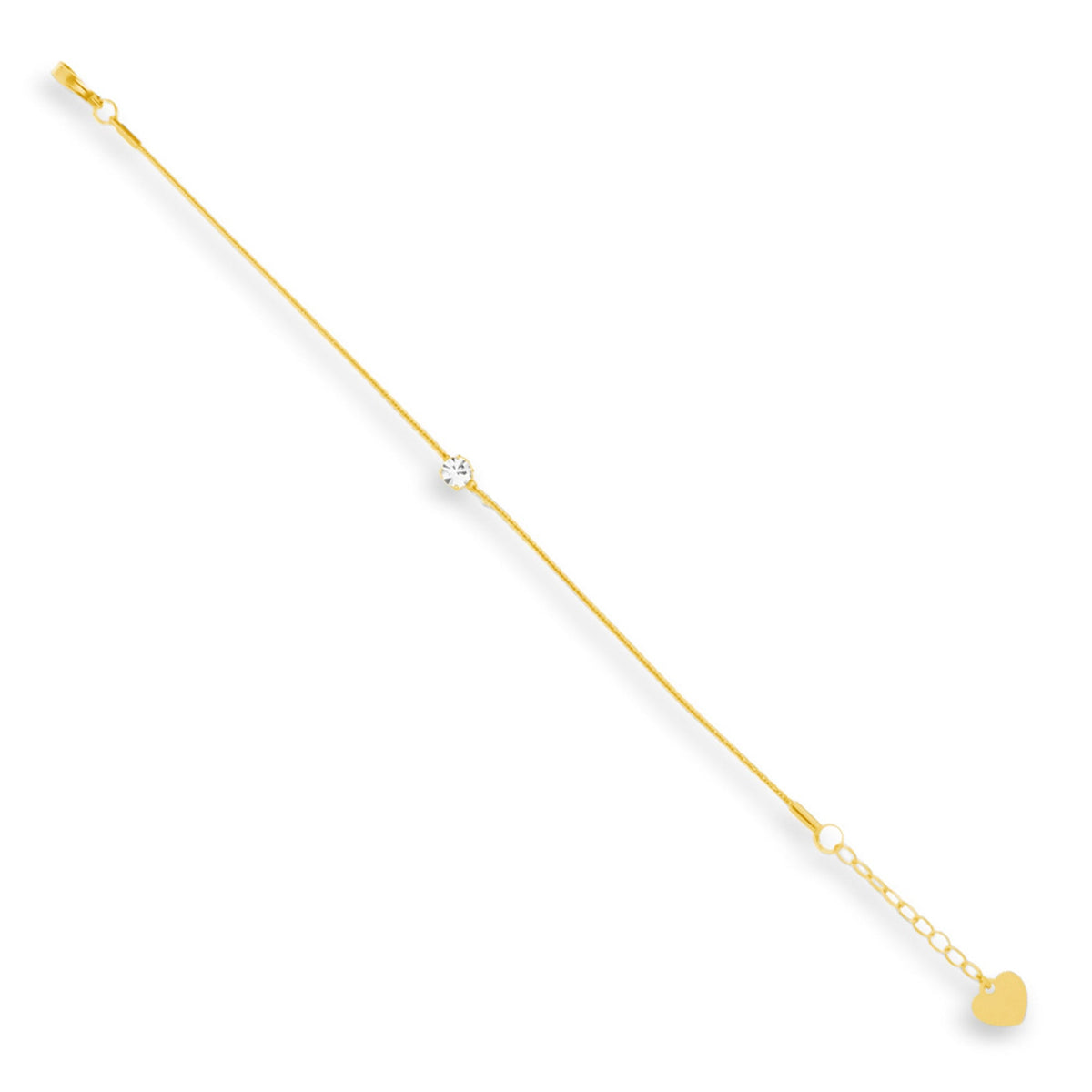 Dainty Crystal Charm Bracelet