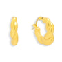 Chunky Twisted Hoop Earrings
