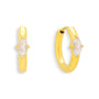 Marquise Crystal Huggie Hoop Earrings