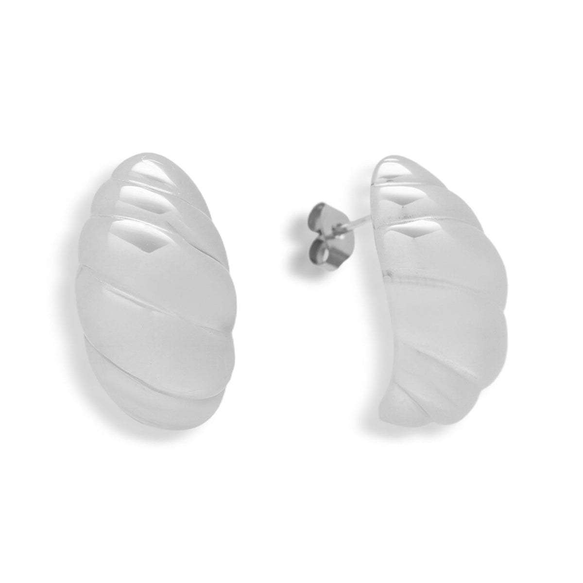 Twist Shell Dome Earrings