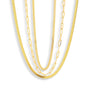 Triple Layer Chain Necklace Set Bundle