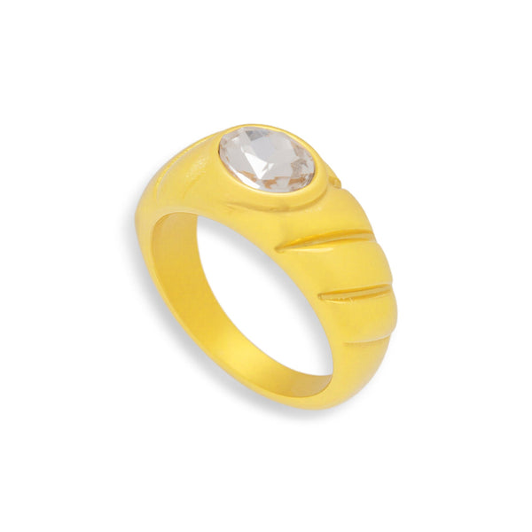 Oval Stone Dome Ring