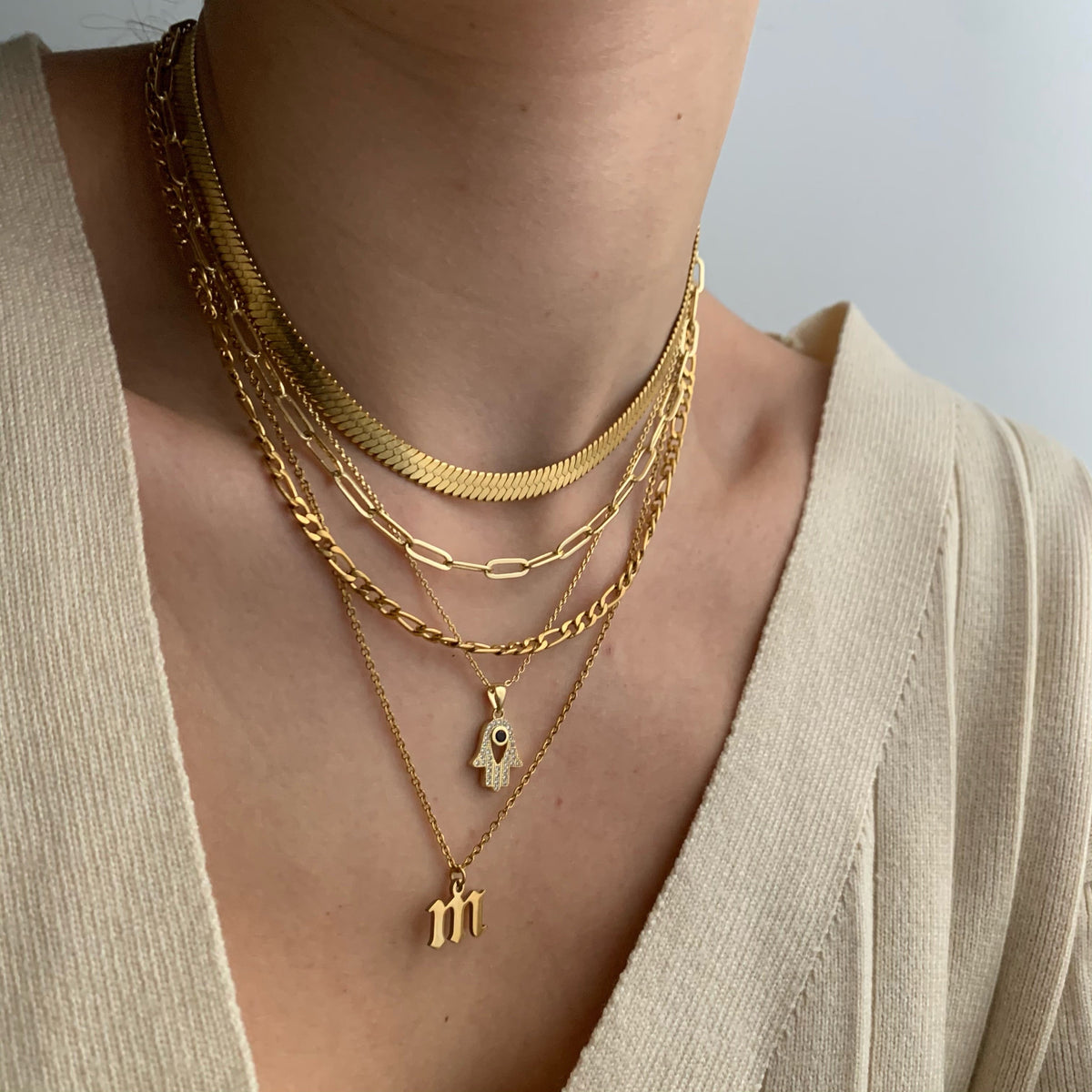 Eye Am Over It Hamsa Necklace