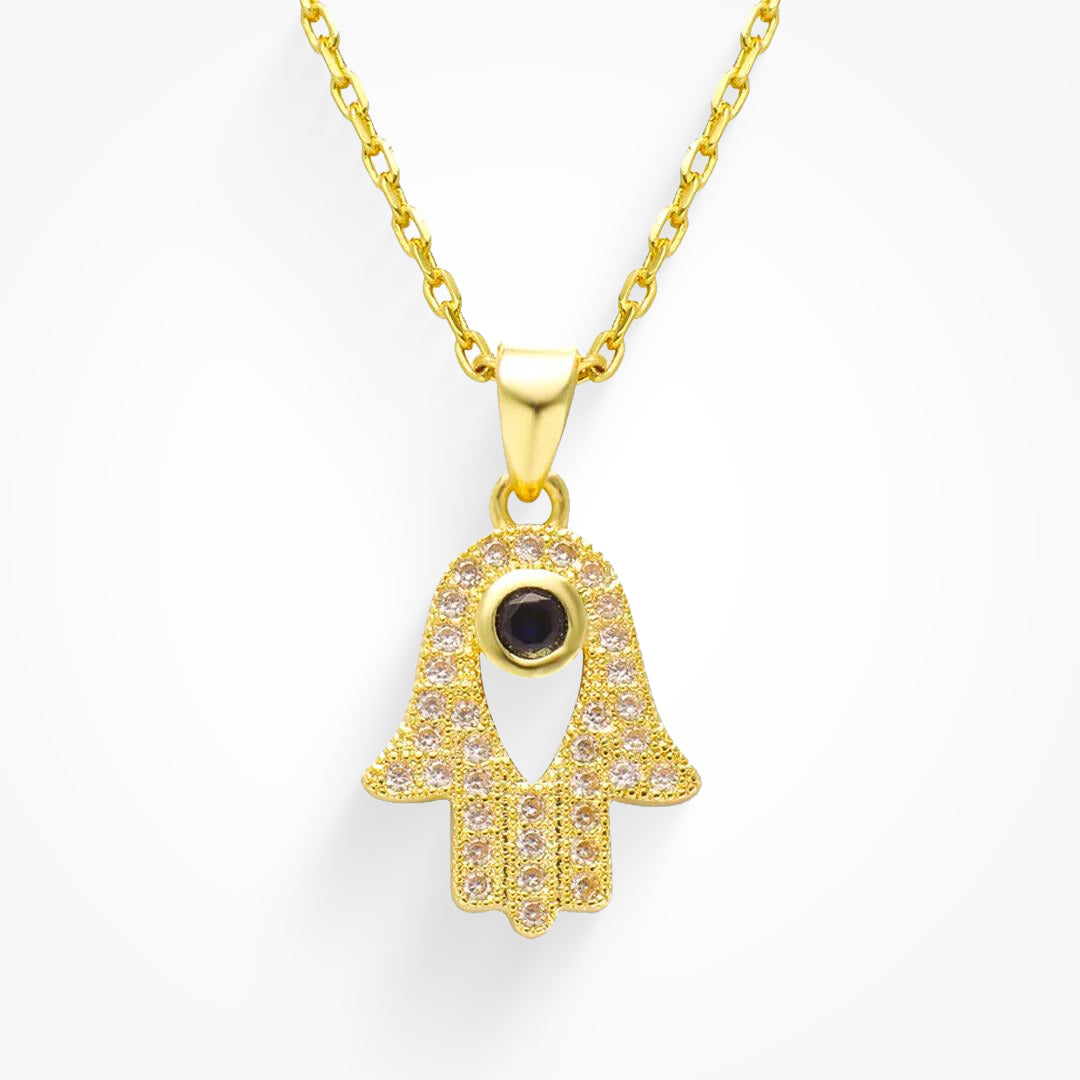 Eye Am Over It Hamsa Necklace