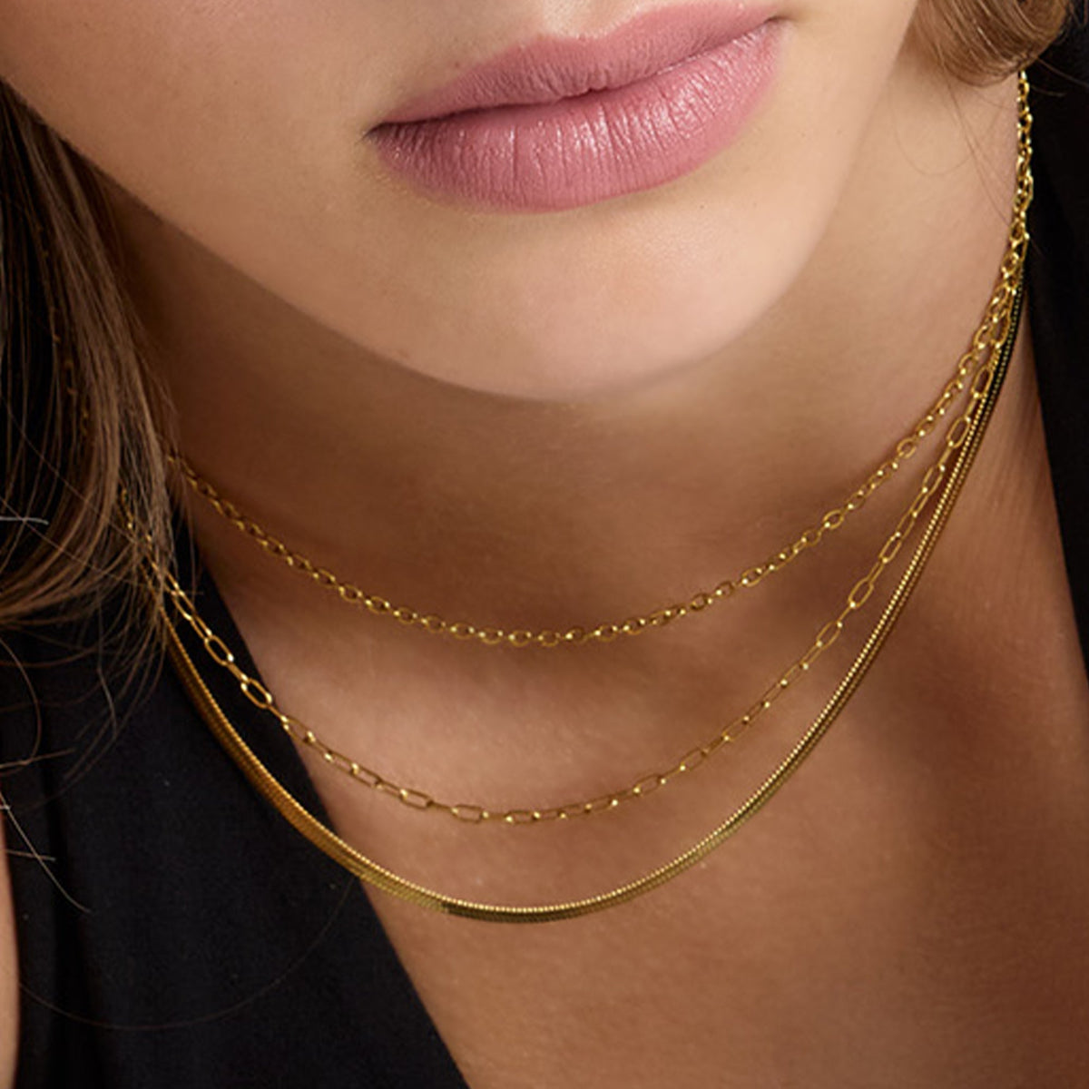 Fine Lines Bundle: 5 Piece Necklace and Bracelet Bundle