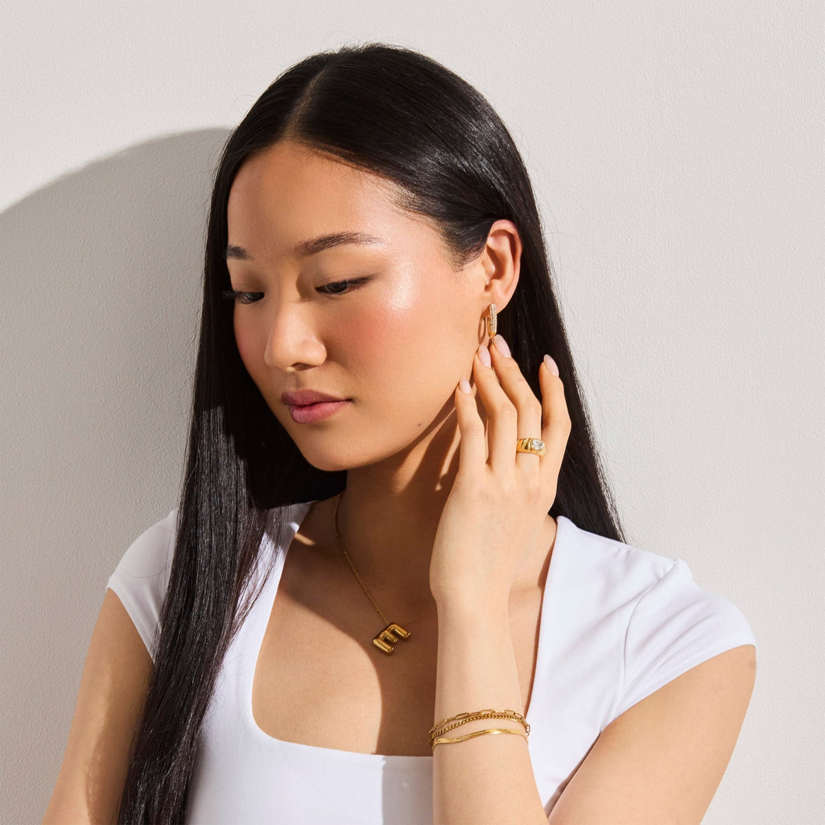 Starburst Initial Necklace