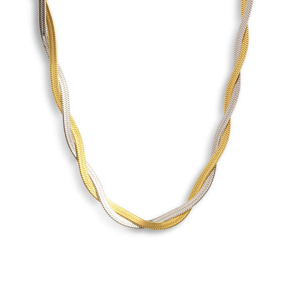 Two-Tone Medusa Necklace