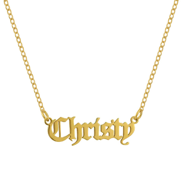 Custom/Personalized Nameplate Cable Necklace