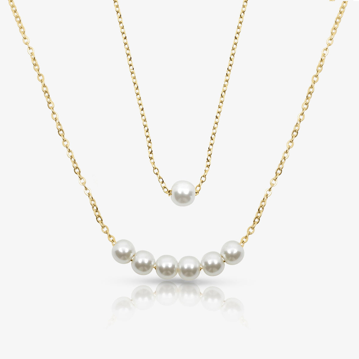 Opalina Pearl Necklace Set