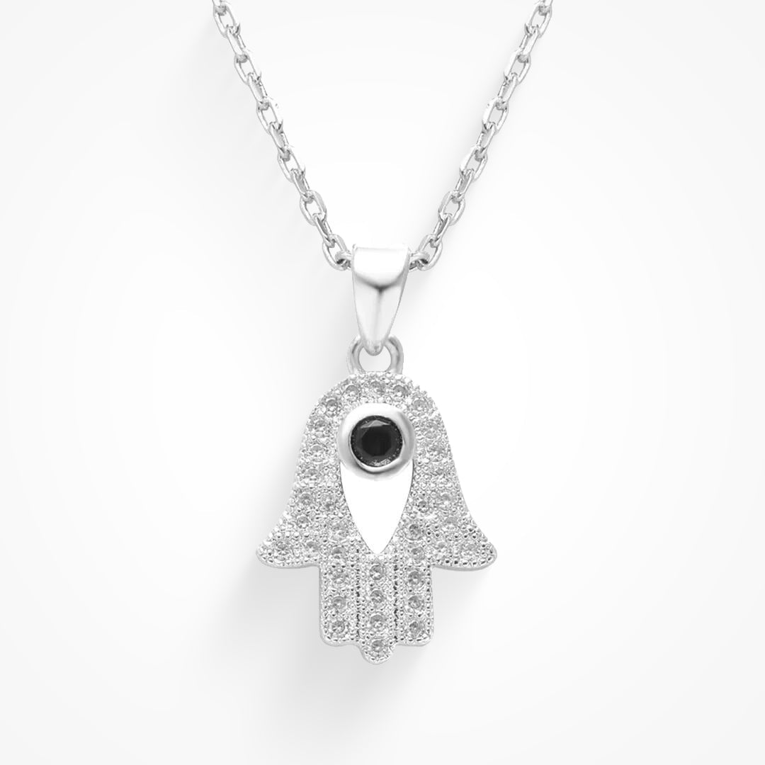 Eye Am Over It Hamsa Necklace