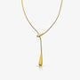 Golden Drip Lariat Necklace